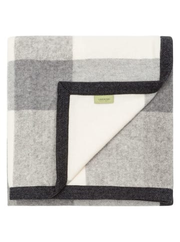 Wohndecke ''Abete Grren Label'' in Weiß/ Grau - (L)210 x (B)160 cm