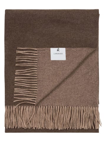 Wolldecke "Ulisse" in Braun - (L)180 x (B)130 cm