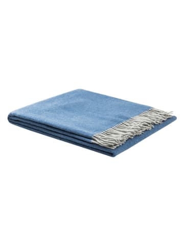 Wolldecke "Ulisse" in Blau - (L)180 x (B)130 cm