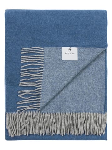 Wolldecke "Ulisse" in Blau - (L)180 x (B)130 cm