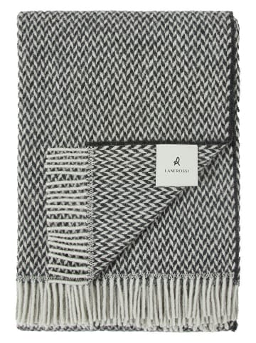 Wollen deken antraciet - (L)200 x (B)130 cm