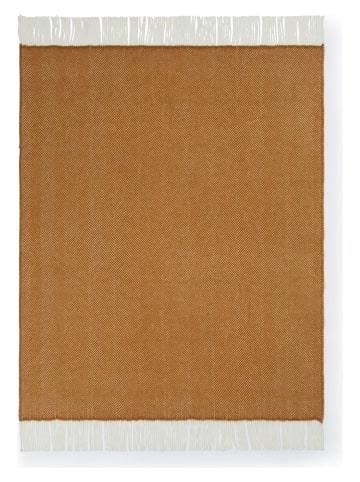 Wolldecke ''Uruguay' in Hellbraun - (L)190 x (B)130 cm