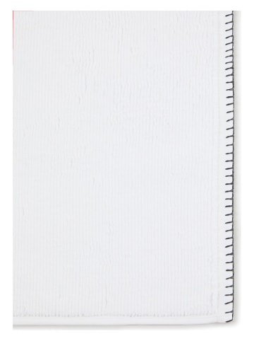 Dywanik łazienkowy w kolorze białym - 80 x 50 cm