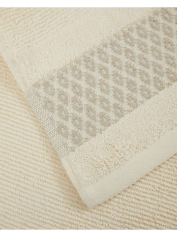 2tlg. Frottierwaren-Set ''Alisma'' in Creme