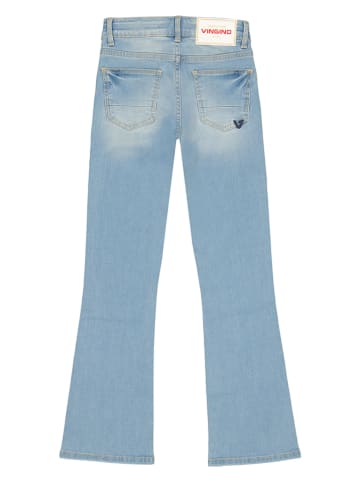 Dżinsy "Britte" - Flare fit - w kolorze błękitnym