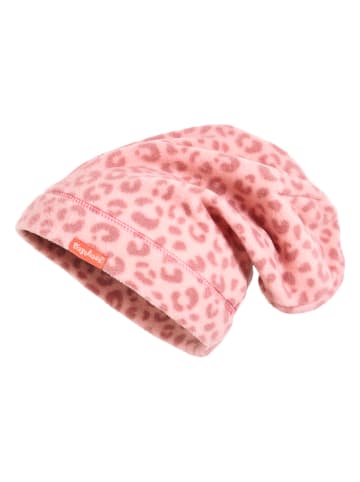Fleece beanie lichtroze