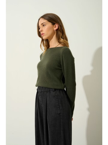 Kaschmir-Pullover "Criou" in Dunkelgrün