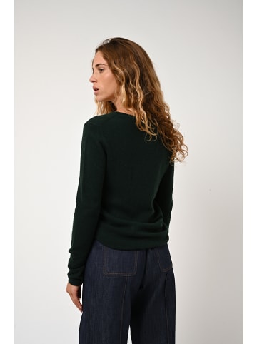 Kaschmir-Pullover "Epéna" in Dunkelgrün