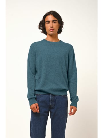 Kaschmir-Pullover "Aigliére" in Blau
