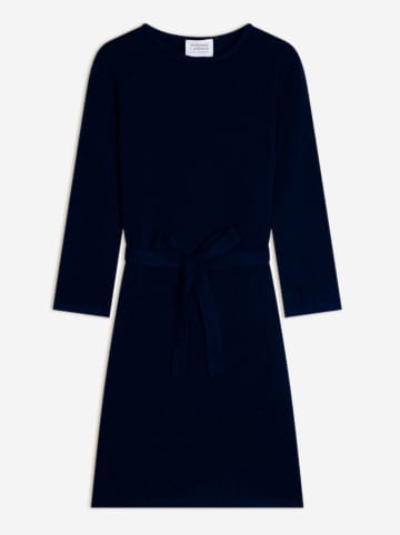 Kasjmieren jurk "Coniston" donkerblauw