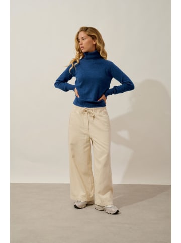Kasjmieren coltrui "Cassy" blauw