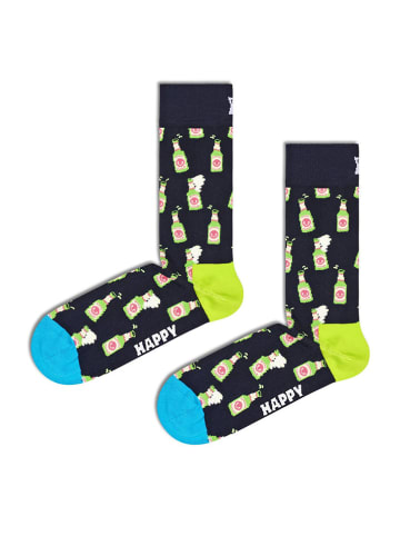 Socken in Schwarz/ Grün