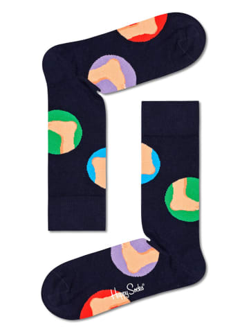 Socken in Schwarz/ Bunt