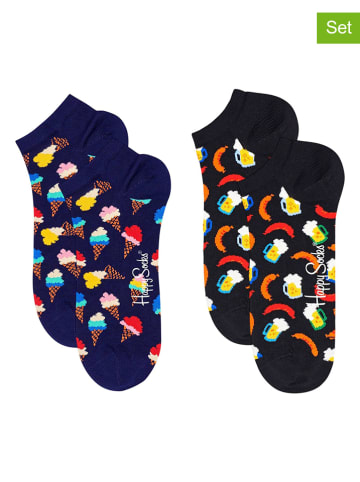 2er-Set: Socken in Schwarz/ Dunkelblau