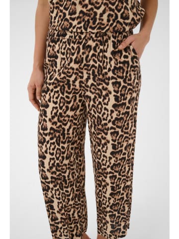 Broek lichtbruin/zwart