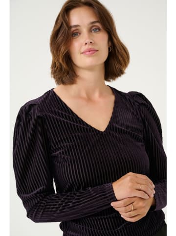 Bluse in Aubergine