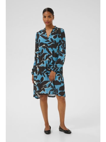 Kleid in Blau/ Schwarz