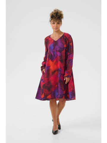 Jurk rood/blauw