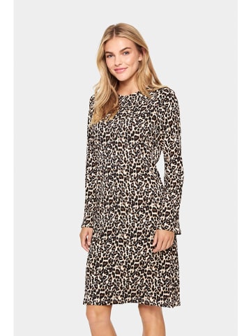 Jurk "Ilyssa" beige/lichtbruin/zwart