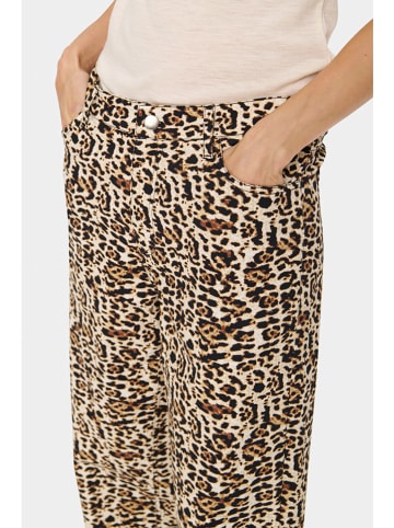 Hose in Beige/ Schwarz