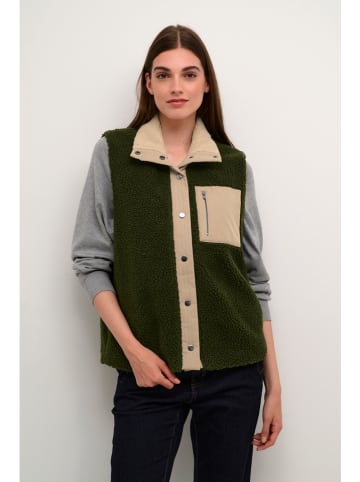 Fleeceweste "Tally" in Beige/ Khaki