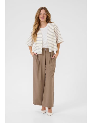 Cardigan in Weiß/ Gelb