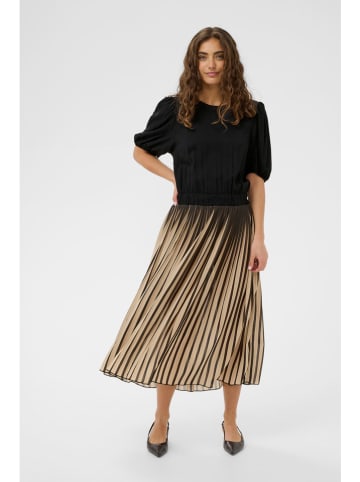 Jurk zwart/beige