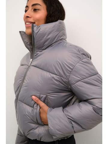Steppjacke in Hellgrau