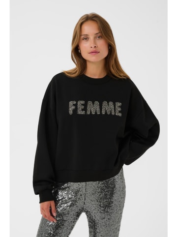 Sweatshirt in Schwarz