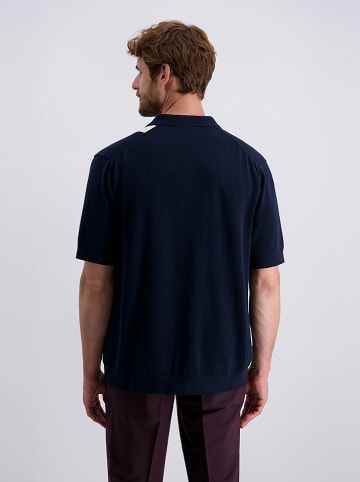 Sweter polo w kolorze błękitnym