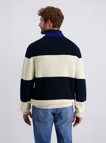Sweter w kolorze granatowo-kremowym