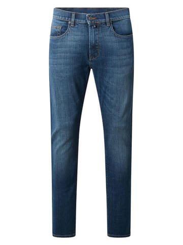 Dżinsy - Slim fit - w kolorze niebieskim