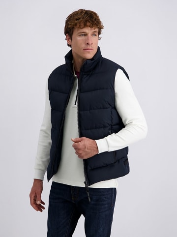 Doorgestikte bodywarmer donkerblauw
