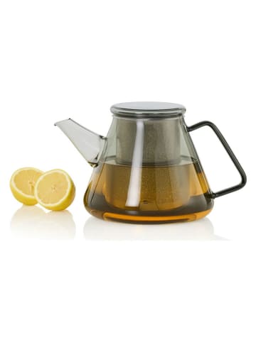 Theepotten "Orient+" zilverkleurig/transparant - 1,5 l