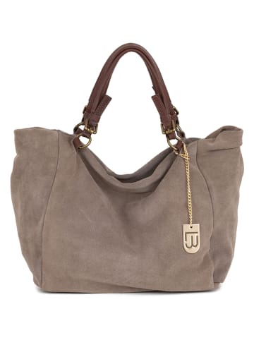 Leder-Shopper "Gimignano" in Beige - (B)45 x (H)50 x (T)20 cm