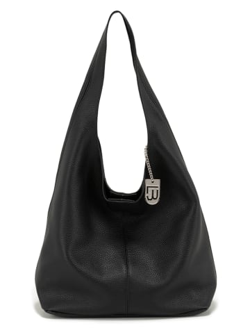 Leder-Schultertasche "Tarquinia" in Schwarz - (B)32 x (H)32 x (T)16 cm