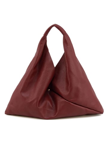 Skórzana torebka "Trentia" w kolorze czerwonym - 57 x 25 x 5 cm