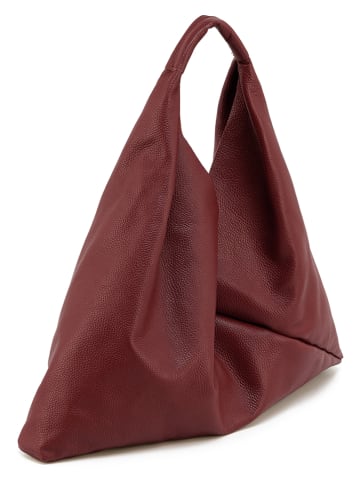 Skórzana torebka "Trentia" w kolorze czerwonym - 57 x 25 x 5 cm