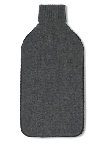 Kasjmieren kruikhoes "Darcy" antraciet - (B)20 x (H)40 cm