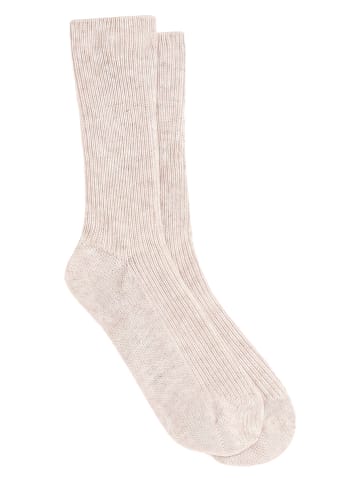 Kaschmir-Socken "Dayaya" in Beige