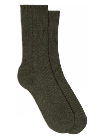 Kaszmirowe skarpety "Dayaya" w kolorze khaki