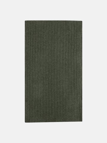 Kasjmieren colsjaal "Hutton" kaki - (L)65 x (B)50 cm
