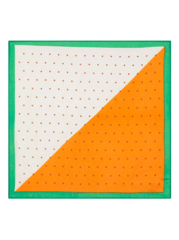 Kaszmirowa chusta "Vinh" w kolorze białym - 65 x 65 cm