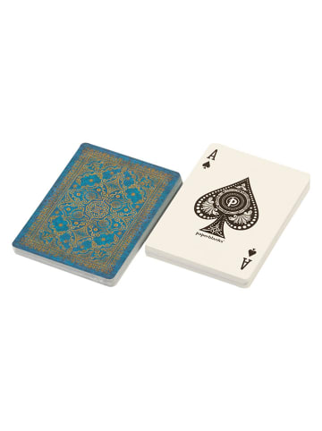 Karty "Azure Blue" w kolorze turkusowym do gry - 6,3 x 8,9 cm