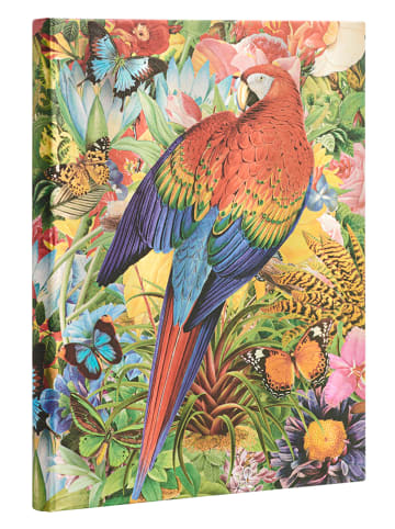 Liniertes Notizbuch ''Tropischer Garten'' in Bunt - (B)18 x (H)23 cm
