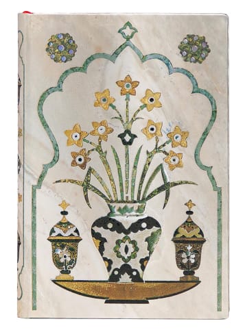 Liniertes Notizbuch ''Shah'' in Beige - (B)9,5 x (H)14 cm