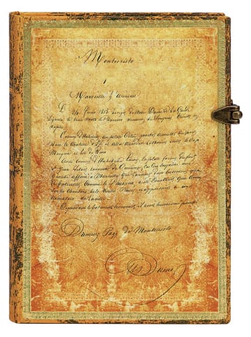 Notatnik "Dumas’ 150th Anniversary" w kolorze żółtym w linie - 13 x 18 cm