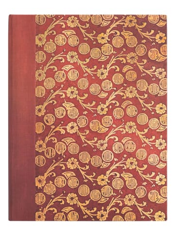 Liniertes Notizbuch ''Die Wellen'' in Rot - (B)18 x (H)23 cm