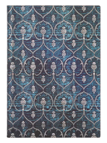 Liniertes Notizbuch ''Samtblau'' in Blau - (B)13 x (H)18 cm