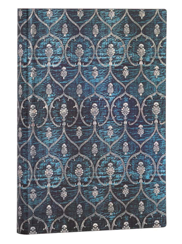 Liniertes Notizbuch ''Samtblau'' in Blau - (B)13 x (H)18 cm